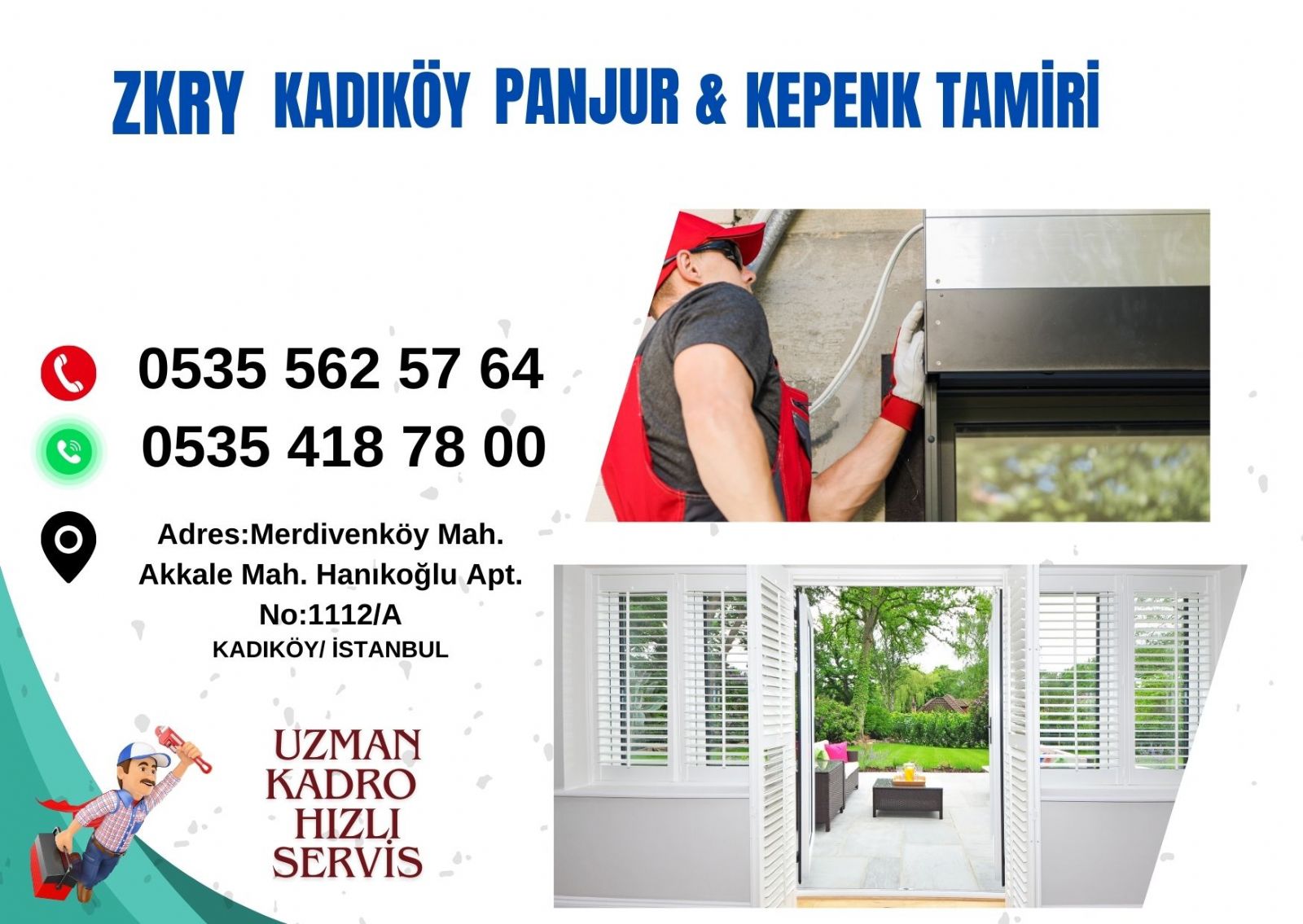 Kadıköy Kepenk ve Panjur Tamiri